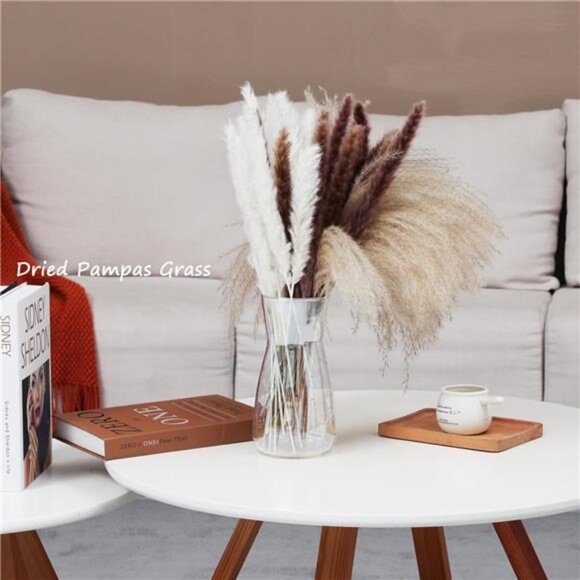 8 inch Clear Glass Flower Vases for Centerpiece Table Home Indoor Desk - Picture 6 of 7